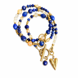 Klasyczny lapis lazuli cytryn