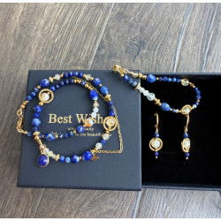 Klasyczny lapis lazuli cytryn