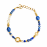 Bransoletka Lapis lazuli cytryn