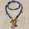 Choker słońce lapis lazuli