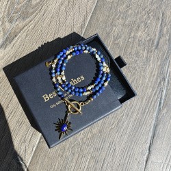 Długi słońce lapis lazuli cytryn