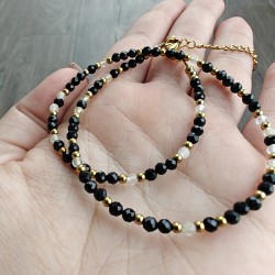 Choker turmalin cytryn