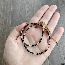 Choker turmalin cytryn
