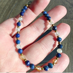 Lapis lazuli cytryn