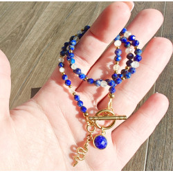 Klasyczny lapis lazuli cytryn