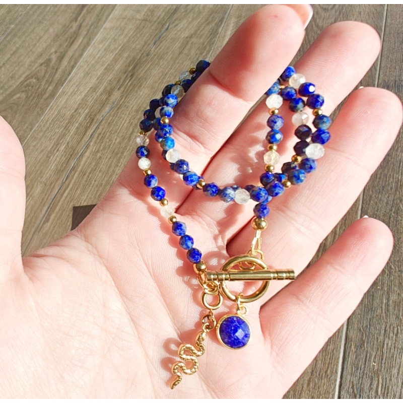 Klasyczny lapis lazuli cytryn