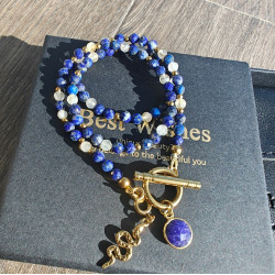 Klasyczny lapis lazuli cytryn